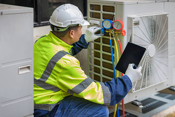 Professional Air Duct Cleaning technician working in Uniontown, AL